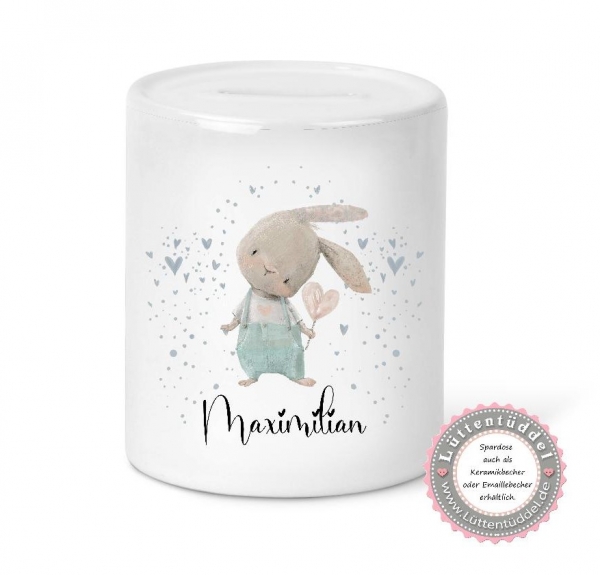 zuckersüßes Babylätzchen Hase Herz Wunschname Geschenk Geburt Taufe Mitbringsel Lüttentüddel®